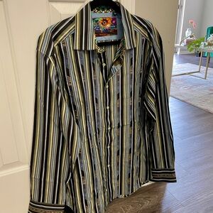 Robert Graham Multicolor Striped Dress Shirt
